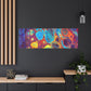 Bespattered Facade Fluid Art Abstract Painting Stretched Matte Canvas Art Prints | Multiple Sizes