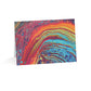 Bespattered Facade Rainbow Rings Greeting Cards | Sets of 1, 10, 30, or 50