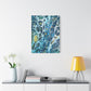 Bespattered Facade Fluid Art Abstract Painting Stretched Matte Canvas Art Prints | Multiple Sizes
