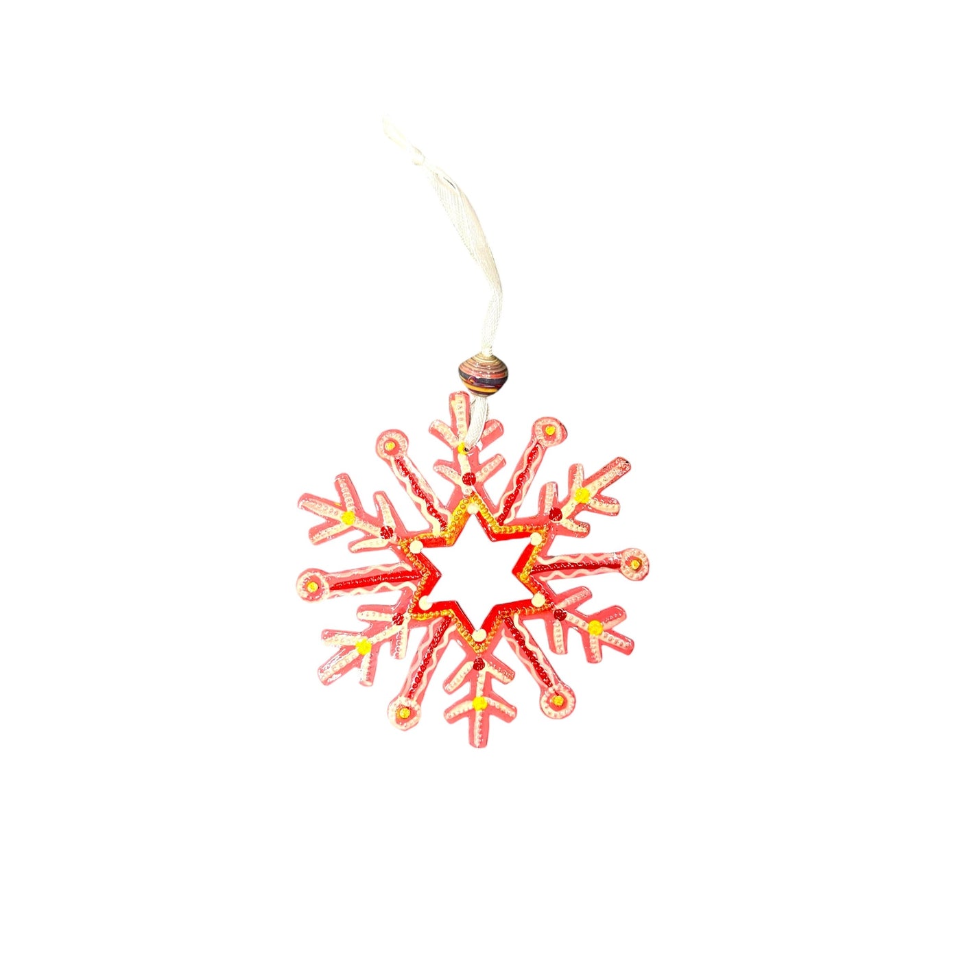 Pink Snowflake Ornament