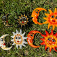 Mini sun moon mexican ceramic garden outside decoration