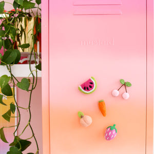 Felt fruit magnet set