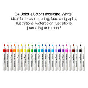 Acrylic Paint Markers, Brush Tip 24 Colors