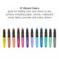 Gel Stick Crayons 12 Metallic Colors