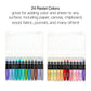 Mixed Media Gel Stick Crayons - 24 Pastel Colors