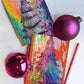 Technicolor Tinsel Christmas Tree Greeting Cards, Set of 24