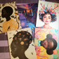 "Miss You Dearly" | Vibrant Afro-Fantasy Postcard