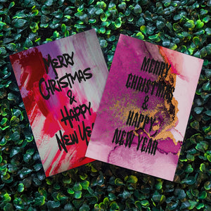 Merry Christmas and Happy Holidays Greeting Cards, Set of 24