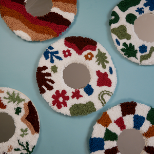 Punch Needle Mirror Kit