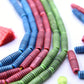 Grooved Barrels: Hand Carved Tube Shape Bone Beads, 5x25mm