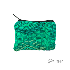 Maya Up-cycled Huipil Cosmetic One-of-a-Kind Bag (Tiny) - Guatemala