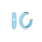Small Illusion Lucite Hoop Earrings