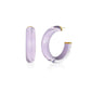 Small Illusion Lucite Hoop Earrings