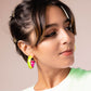 Small Illusion Inside Out Lucite Hoop Earrings