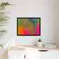 Bespattered Facade Neon Puddle Framed Canvas Art Print | 3 Frame Colors | Multiple Sizes