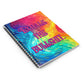 Bespattered Facade Rainbow "Exhale the BS" Spiral Notebook - Lined Pages