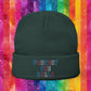 Bespattered Facade Protect the Dolls LGBTQ+ Pride Trans Support Embroidered Knit Beanie