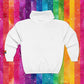 Bespattered Facade Rainbow LGBTQ+ Pride Embroidered Full-Zip Hoodie