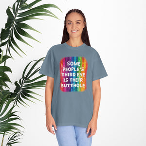 Bespattered Facade "Third Butthole Eye" Colorful Premium Unisex Comfort Colors Garment Dyed 100% Cotton T-Shirt