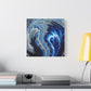 Bespattered Facade Fluid Art Abstract Painting Stretched Matte Canvas Art Prints | Multiple Sizes