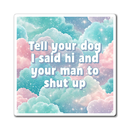 Bespattered Facade "Greetings" Refrigerator Magnet