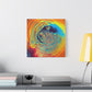 Bespattered Facade Fluid Art Abstract Painting Stretched Matte Canvas Art Prints | Multiple Sizes