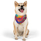 Bespattered Facade Rainbow Galaxy Pet Bandana Collar