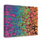 Bespattered Facade Neon Goodness Stretched Matte Canvas Art Prints | Multiple Sizes
