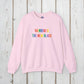 Bespattered Facade "Rainbow Is the New Black" Colorful Embroidered Crewneck Sweatshirt