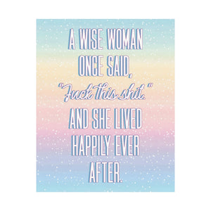 Bespattered Facade "Wise Woman" Giclée Archival Matte Paper Prints