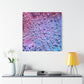 Bespattered Facade Resin Petri Macro Photograph Stretched Matte Canvas Art Prints | Multiple Sizes