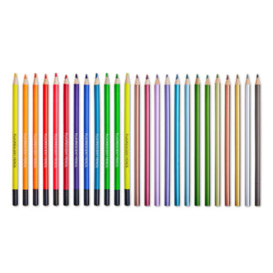 Colored Pencils 24 Metallic & Neon Colors