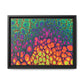 Bespattered Facade Neon Butterfly Framed Canvas Art Print | 3 Frame Colors | Multiple Sizes
