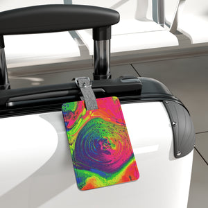 Bespattered Facade Tasty Neons Saffiano Polyester Luggage Tag