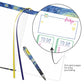 van Gogh Starry Night - Dot Grid Journal – Hardcover, Pockets, Ribbon Bookmarks