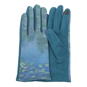Monet Water Lilies Womens Touch Screen Gloves - One Size Fits All