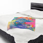 Bespattered Facade Unicorn Velveteen Plush Blanket | 3 Sizes