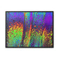 Bespattered Facade Neon Lava Framed Canvas Art Print | 3 Frame Colors | Multiple Sizes