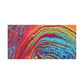 Bespattered Facade Rainbow Rings Stretched Matte Canvas Art Prints | Multiple Sizes