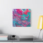 Bespattered Facade Fluid Art Abstract Painting Stretched Matte Canvas Art Prints | Multiple Sizes