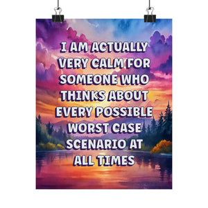 Bespattered Facade "I'm Calm" Giclée Archival Matte Paper Prints