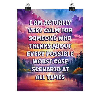 Bespattered Facade "I'm Calm" Giclée Archival Matte Paper Prints