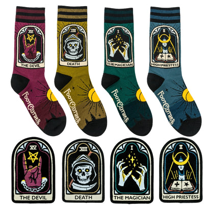 Tarot Nouveau Sock and Patch Pack | 4 Designs