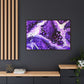 Bespattered Facade Purple Haze Framed Canvas Art Print | 3 Frame Colors | Multiple Sizes