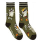Trash Panda Pizza Party Crew Socks