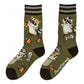 Trash Panda Pizza Party Crew Socks