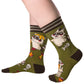 Trash Panda Pizza Party Crew Socks