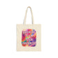 Bespattered Facade Rainbow "Breathe if I'm Your Favorite" Canvas Tote Bag Reusable Carryall
