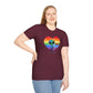 Bespattered Facade Rainbow Extraterrestrial Pride Unisex Softstyle T-Shirt