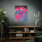 Bespattered Facade Fluid Art Abstract Painting Stretched Matte Canvas Art Prints | Multiple Sizes